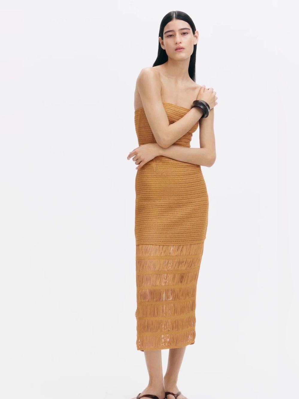 H&M Edition CROCHET-LOOK BANDEAU DRESS